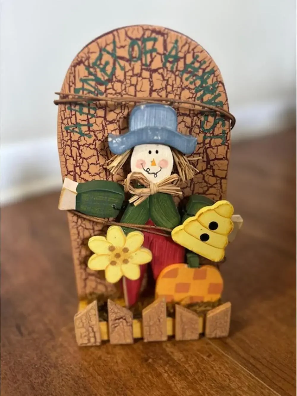 Set of 2 Decorative Harvest Scarecrow Figurines